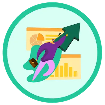 Rapunzl dropdown menu item educators college careers badge